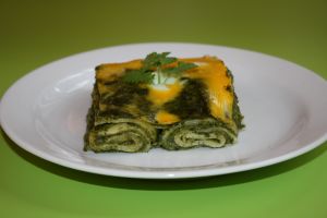 Fotografie dobroty jménem Palačinky zapečené se špenátem