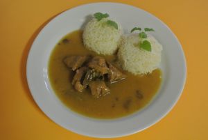 Fotografie dobroty jménem Vepřové na houbách, rýže